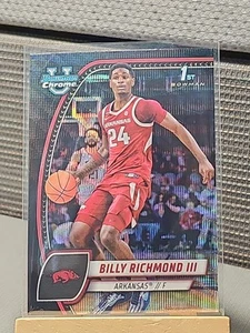 2024-25 Bowman Chrome University #10 Billy Richmond III Black Wave Arkansas - Bild 1 von 2