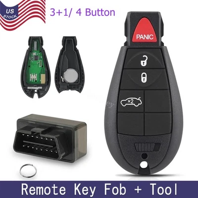 Mando a distancia de reemplazo para Dodge Challenge 2008-2014 4 botones y programador Foto 1 de 4