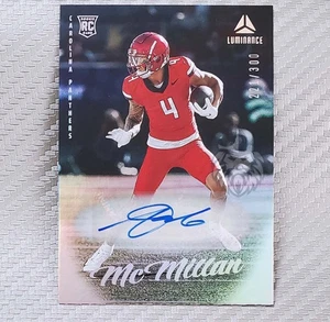 Tetairoa McMillan RC SP/300 📈2025 Luminance Rookie Auto #121 Carolina Panthers - Imagen 1 de 2
