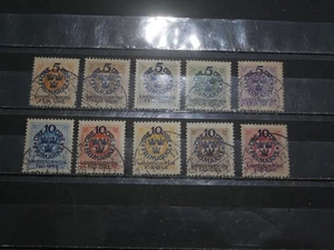 SUEDE SERIE TIMBRES N°76 A 85 OBLITERES. BONNE COTE - Picture 1 of 1