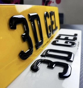 Premium Number Plates - Various Styles - 2D/3D/4D/4D GEL | 100% MOT/ROAD LEGAL - Picture 1 of 19