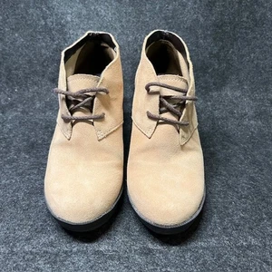 Cole Haan Suede Leather Wedge Ankle Booties Desert Boot Women Size 5B - Picture 1 of 6