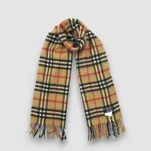 Bufanda silenciador vintage Hardy Amies lana flecos invierno Navidad bufandas - Imagen 1 de 6