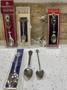 Lote de 7 cucharas coleccionables Rolex Suiza Oklahoma Carnaval Bonn Río Janeiro - Imagen 1 de 22