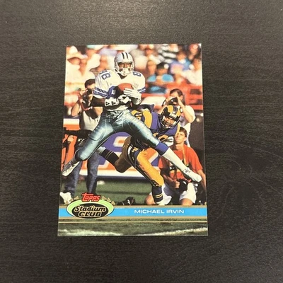 1991 Stadium Club #37 Michael Irvin - Dallas Cowboys - Image 1 of 2