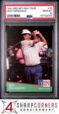 1991 PRO SET PGA TOUR #78 BEN CRENSHAW HOF  PSA 10 - Image 1 of 2