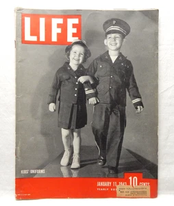 Life Magazine WWII Kids' Uniforms January 11 1943 - Picture 1 of 2