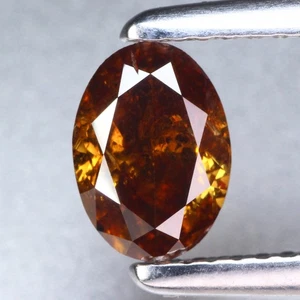 1.01 Ct Rare! Natural No Treated I-1 Oval Fancy deep yellowise Orange Diamond - Bild 1 von 4