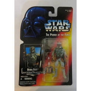 Vtg 1995 Star Wars Boba Fett Power of the Force New Kenner 95982 Action Figure - Picture 1 of 9