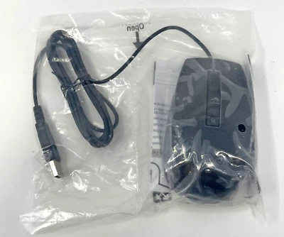 Dell 0V7623 BLACK 6-Button Wired USB Laser Scroll Mouse w/1600dpi Open Box - Image 1 of 3