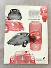 Vintage Color Road & Track Porsche 356 Ad  - September 1961 - Nice Original