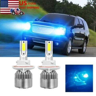 LED Bulb for GMC Yukon 2007-2014 Headlight Conversion Kit Headlamps H13 ice blue - Image 1 of 4