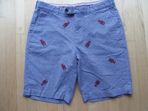 24N/MENS BROOKS BROTHERS SHORTS/GINGHAM CHECK/EMBROIDERED LOBSTERS/SIZE 36! - Picture 1 of 7