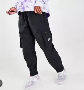 Nike Sportswear Kids Woven Cargo Pants 'Black' DD6285-010 L - Picture 1 of 9