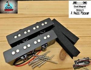 G.M. JB-90 Dual Magnet Jazz Bass Pickup Set Alnico 5 - Picture 1 of 20