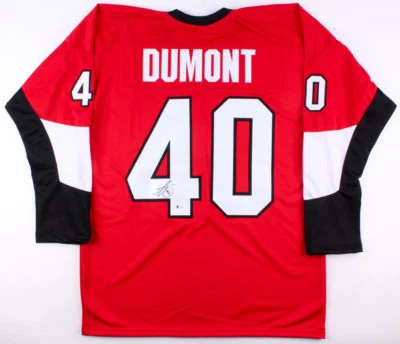 Gabriel Dumont Signed Senators Jersey (Beckett COA) Playing career 2009–present - Image 1 of 4