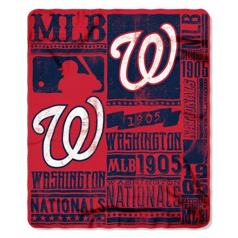 Washington Nationals Fleece Throw Blanket Cover