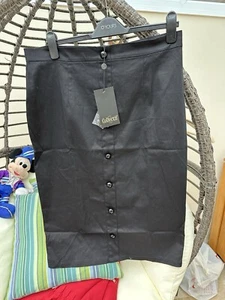 Collectif Black Bettina Pencil Skirt size 18 Vintage style BNWT - Picture 1 of 3