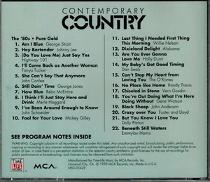 TIME-LIFE - CONTEMPORARY COUNTRY - THE 80's - PURE GOLD - MINT CD - Imagen 1 de 2
