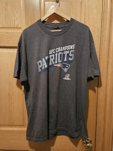 New England Patriots Mens XL T Shirt Gray AFC Champions NFL Football 2017 - Picture 1 of 3