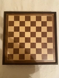 Toys R Us Complete Chess Set Vintage wooden box set - new no box - brown square - Picture 1 of 9