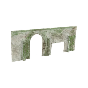 Tunnelportal Backstein, Spur N,gealtert, eingleisig, für Oberleitung, mit Straße - Bild 1 von 2