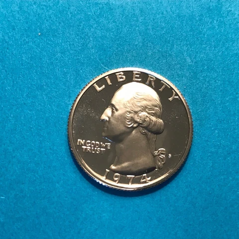 1974 S Washington Proof Quarter Free Ship Cover