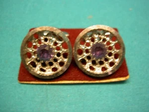 Manschettenknöpfe, Rad, silber.mit Zirkonia, Modeschmuck - Bild 1 von 3