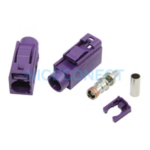 5 piezas Fakra "D" engarce hembra conector RF violeta/4004 automóvil teléfono celular GSM - Imagen 1 de 3