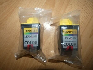 LEXMARK 15M0125 Lot 2x CARTOUCHE d'encre COULEUR ORIGINAL Color NEUF et ORIGINAL - Photo 1/1