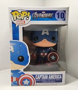 RARE! OG CAPTAIN AMERICA #10 FUNKO POP VINYL MARVEL AVENGERS 2011-12 - Picture 1 of 3