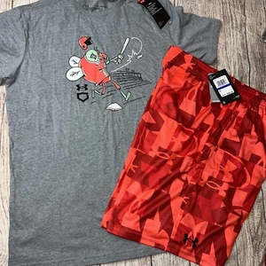 Under Armour Boys Youth XL (18/20) Baseball Fly Outfit Set NEW - Picture 1 of 1