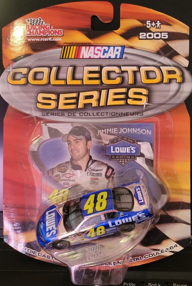 #48 JImmie Johnson / Lowe's 2005 银铬追逐 1/64 赛车冠军 — 第 1/1 张图片