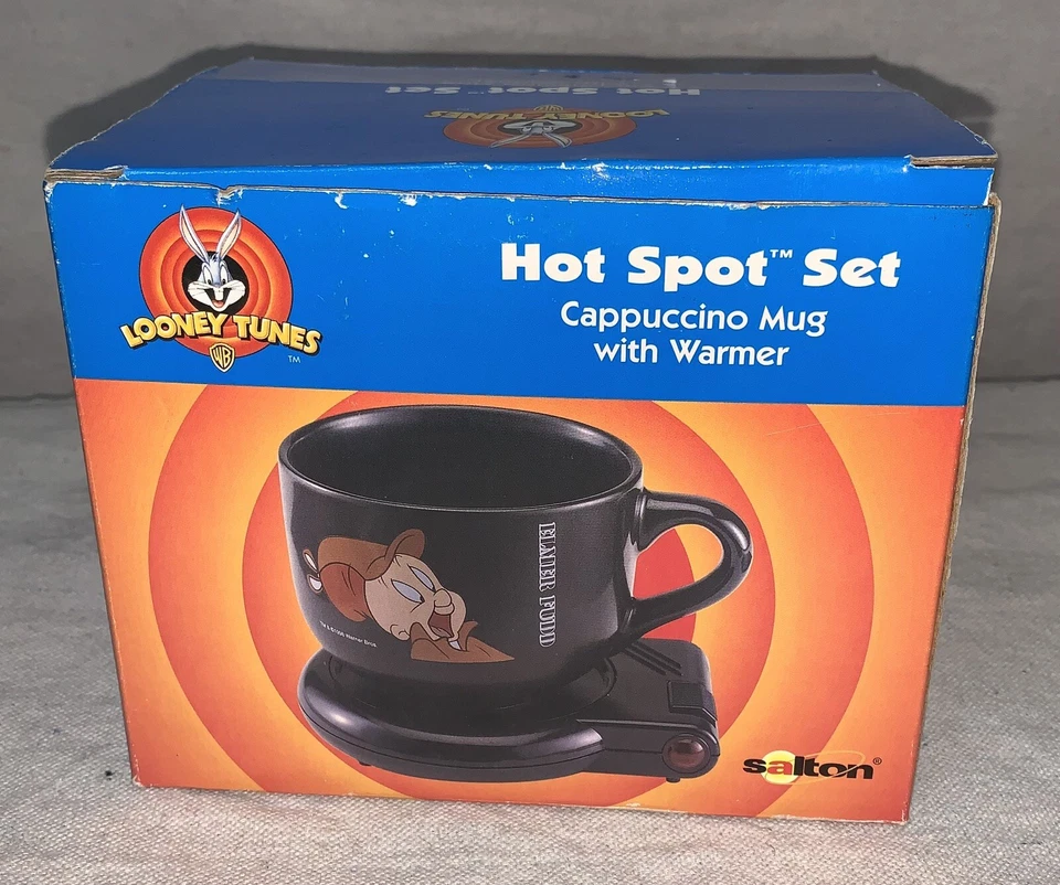 Looney Tunes Hot Spot Set Cappuccino Mug With Warmer Tweety Bird