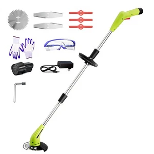 12V Cordless Garden Mower Portable Electric Lawn Grass Trimmer Pre-assembled - Picture 1 of 9