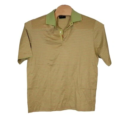 Рубашка для гольфа Bobby Jones светло-зеленая с полосками размер XL - Изображение 1 из 4