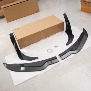 Aspecto de fibra de carbono se adapta a 14~19 Corvette C7 Z06 etapa 3 divisor de labios delantero + winglets - Imagen 1 de 13