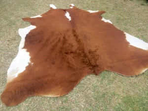 ANGEBOT MACHEN!! Hereford Braun Kuhfell Teppich Natur Kuhfelle Kuhfell Fell FÜSSE WHR - Bild 1 von 9