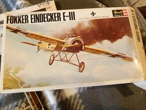 Revell #H-645-50 Fokker Eindecker E-III Model Kit Unbuilt - Picture 1 of 6