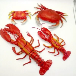 Decorazione negozio falso divertente modello di pesce modello alimentare fotografia oggetti di scena modello aragosta - Foto 1 di 18
