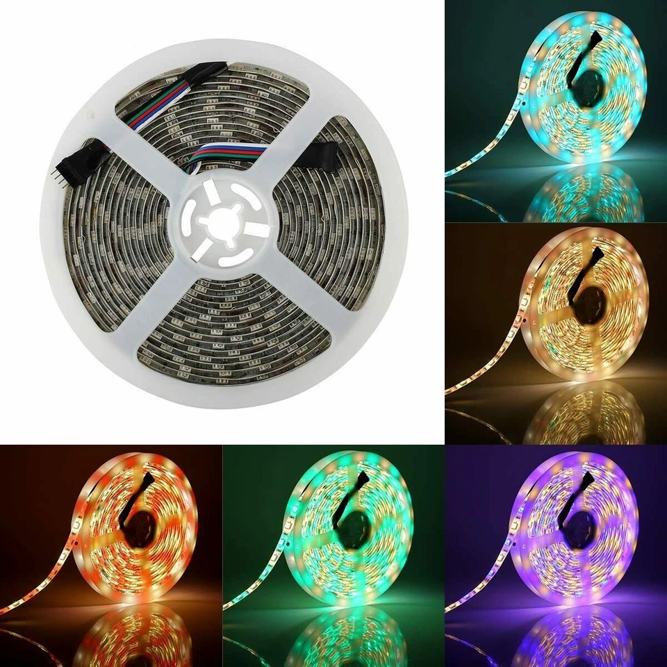 LED Strip Light 5M 5050 RGBW RGB+Warm White 300LEDs Tape Flexible Waterproof 12V - Image 1 of 4