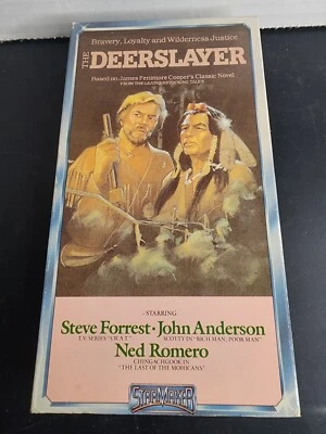 The Deerslayer VHS Tape 1990 Steve Forrest Ned Romero Native Buy 3 Get 1 Free - Image 1 of 4