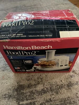 Vintage Hamilton Beach Food Pro 2 Processor 702R-Tested and Works! - Image 1 of 4