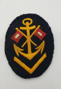 WWII German Kriegsmarine Senior Signals Sleeve insignia Original Patch Navy - Picture 1 of 3