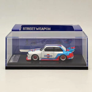 Street Weapon 1:64 BMW M3 E30 Live Offend LTO Alloy Model Car Martini Collection - Imagen 1 de 6