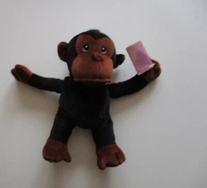 1998 Precious Moments Tender Tails Monkey Plush - Foto 1 di 5
