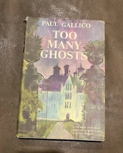Too Many Ghosts By Paul Gallico - 1959 Hardcover 1st Ed Book DJ, Deckled Edge - Picture 1 of 10