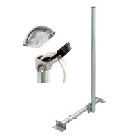 Dachsparrenhalter 120cm Mast SAT Dach Montage Halter Sparrenhalter ALU Mastkappe