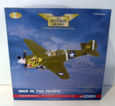 Corgi 1/72 AA35205 Curiss P-40E Warhawk 11th FS/343rd FG 1943 - Image 1 of 2