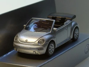 Wiking VW New Beetle Cabrio, silber, Werbemodell - 1:87 - Bild 1 von 5